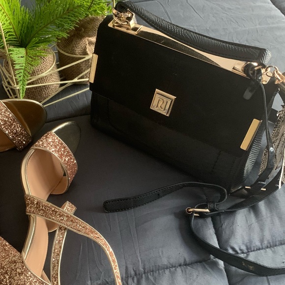 River Island Bags River Island Faux Suede And Leather Crossbody Bag